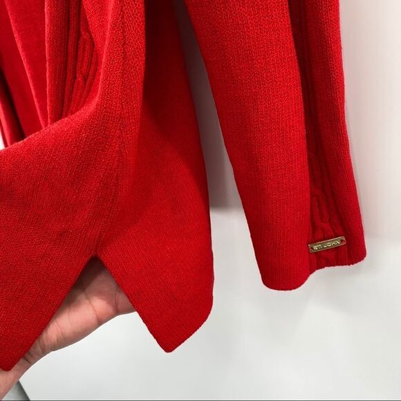 ST. JOHN Red Knit Sweater - Picture 5 of 16